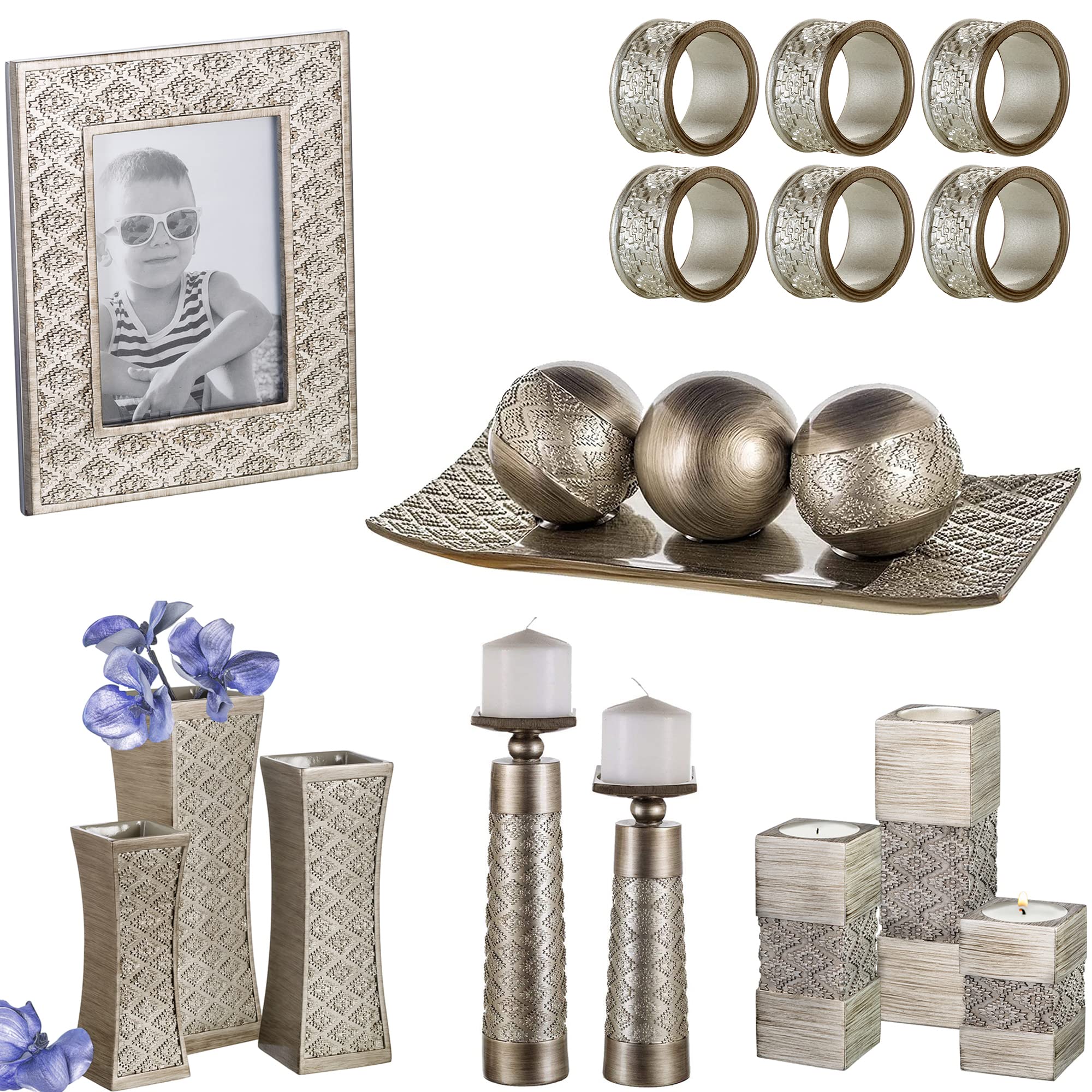 Creative Scents Dublin silver texture close-up highlights premium resin