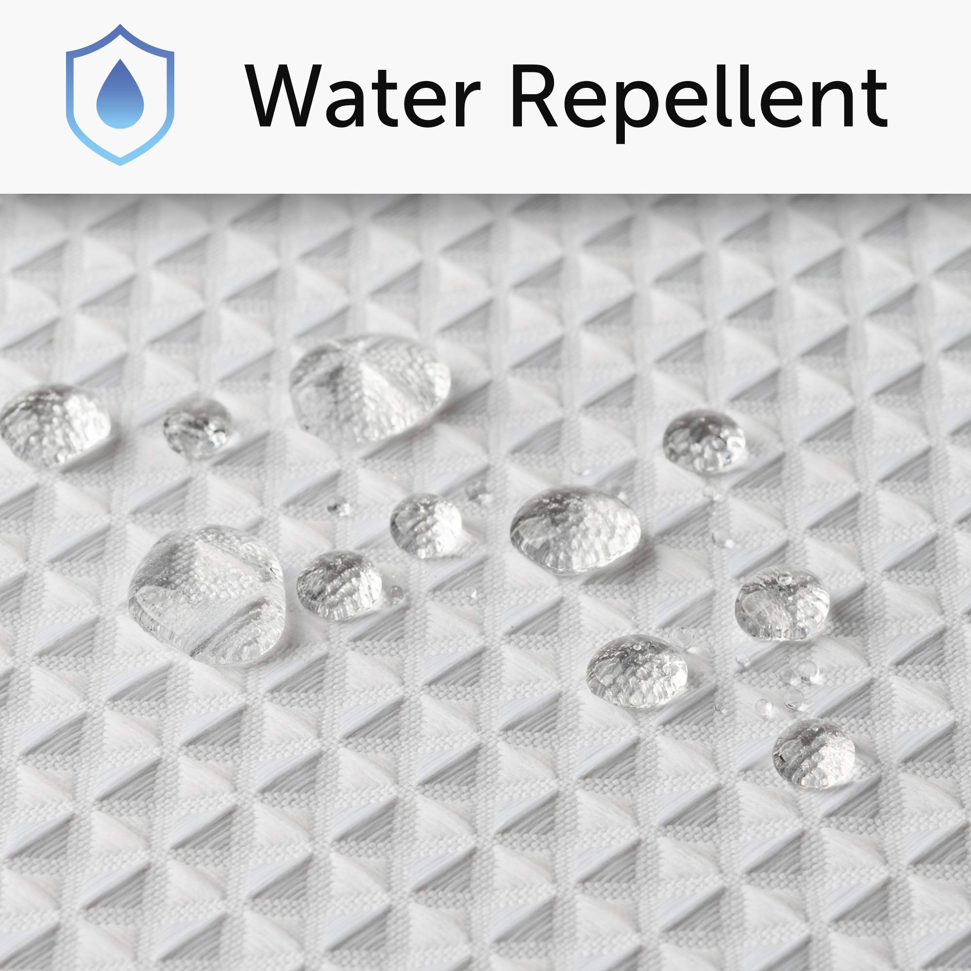 Creative Scents machine-washable curtain with a cotton-feel finish for easy cleaning.