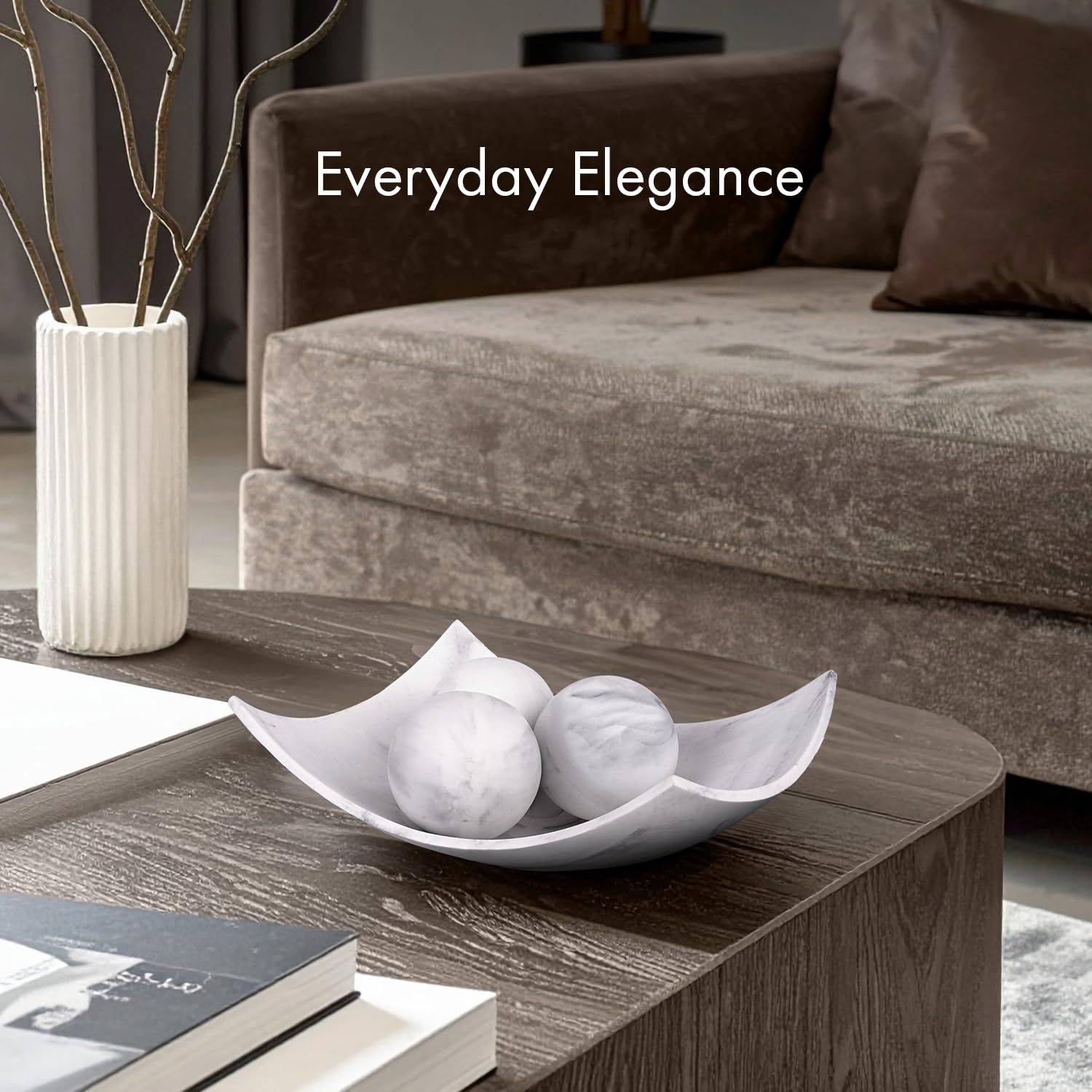 Creative Scents 2-4in decorative balls layered for a modern display.