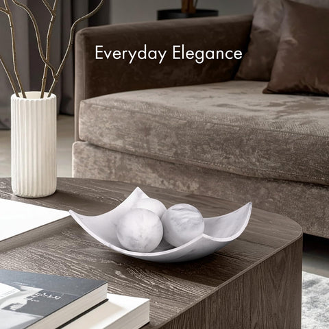 Creative Scents 2-4in decorative balls layered for a modern display.