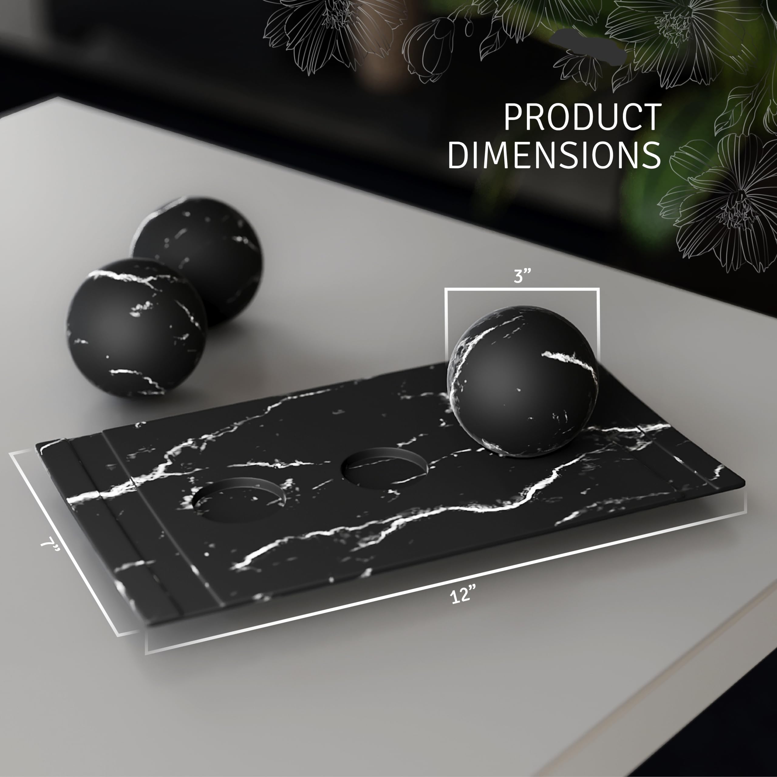 Creative Scents coffee table decor enhances surfaces with refined contrast