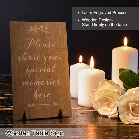 Creawoo wooden pen for memorial notes with smooth ink flow.