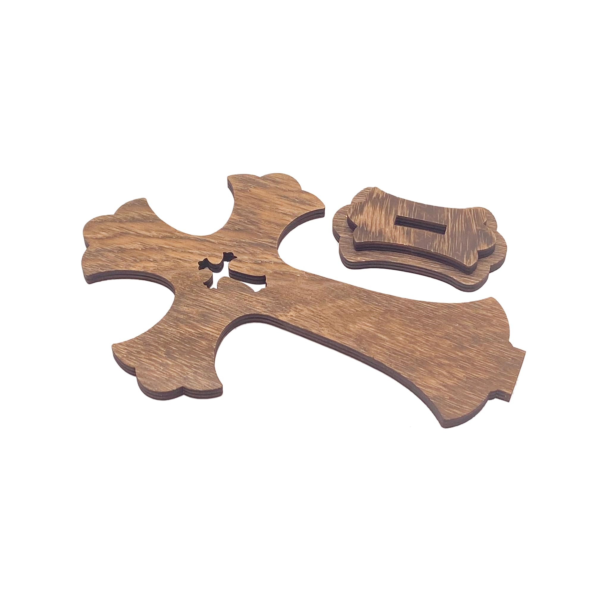 Cregugua 12-pack wooden cross collection for centerpieces, gifts, or DIY projects