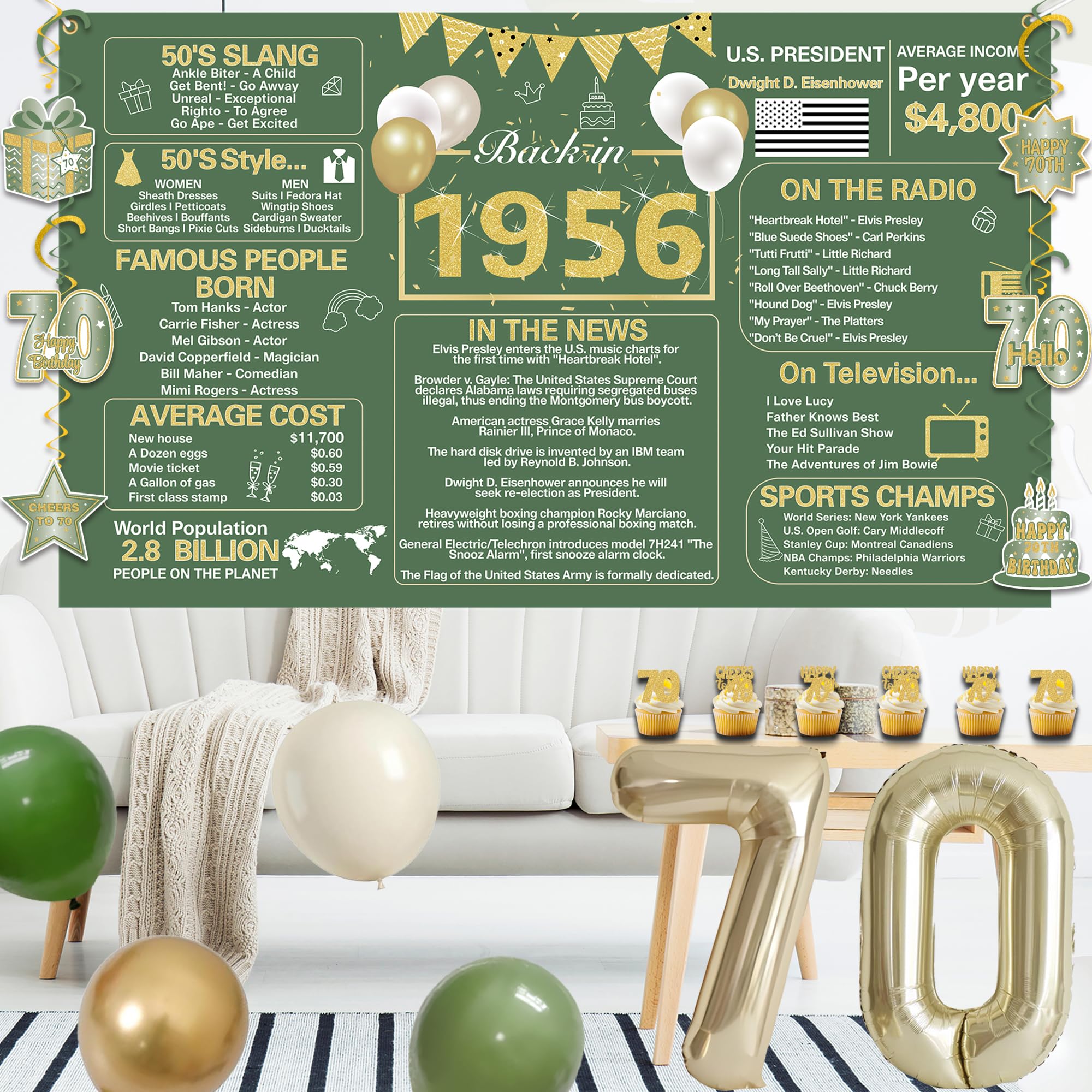 Crenics latex balloons in five colors add festive charm.