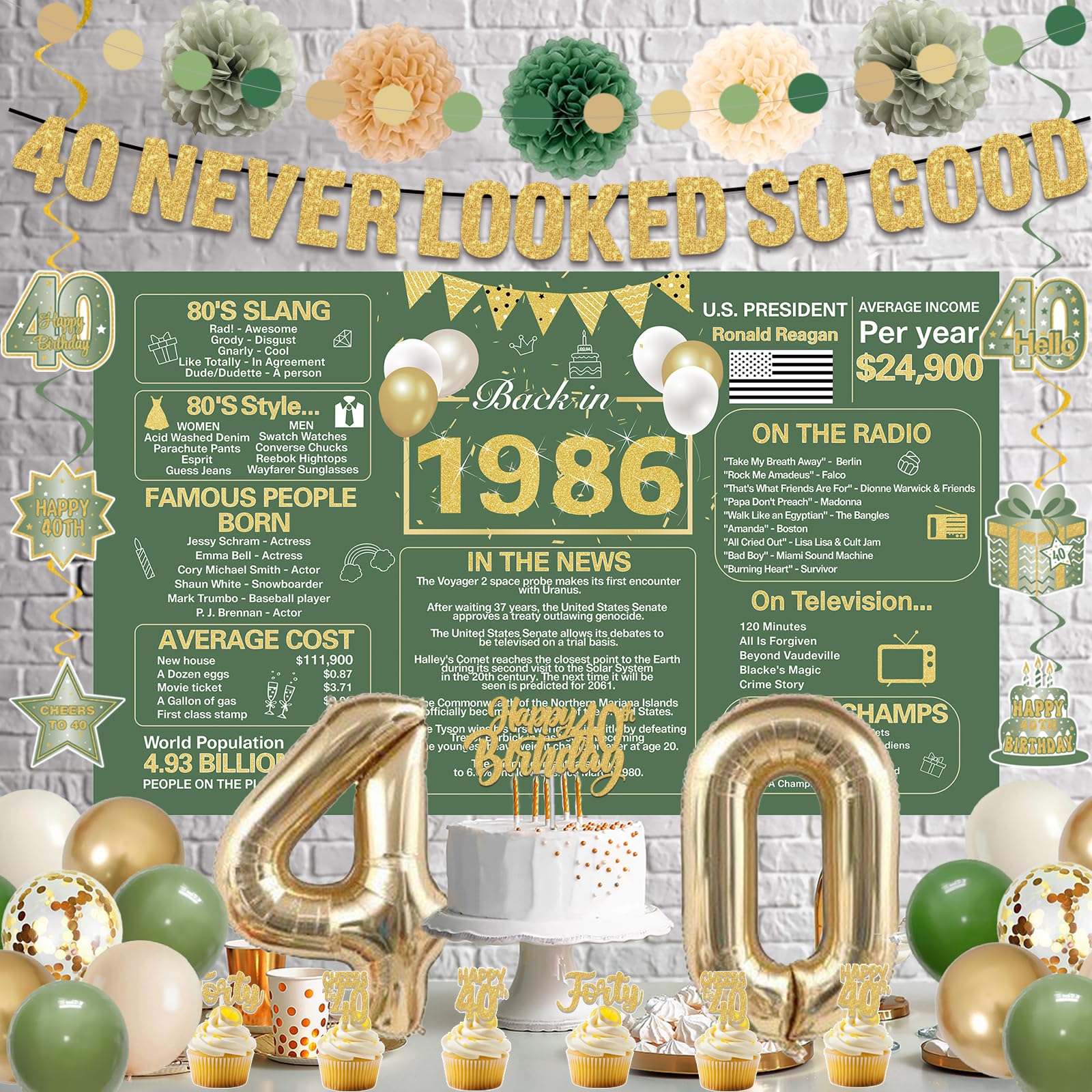 Crenics decoration set packaging highlights included pieces and quick setup