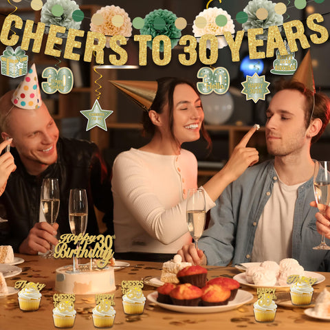 Crenics party supplies 30th birthday kit elevates the scene