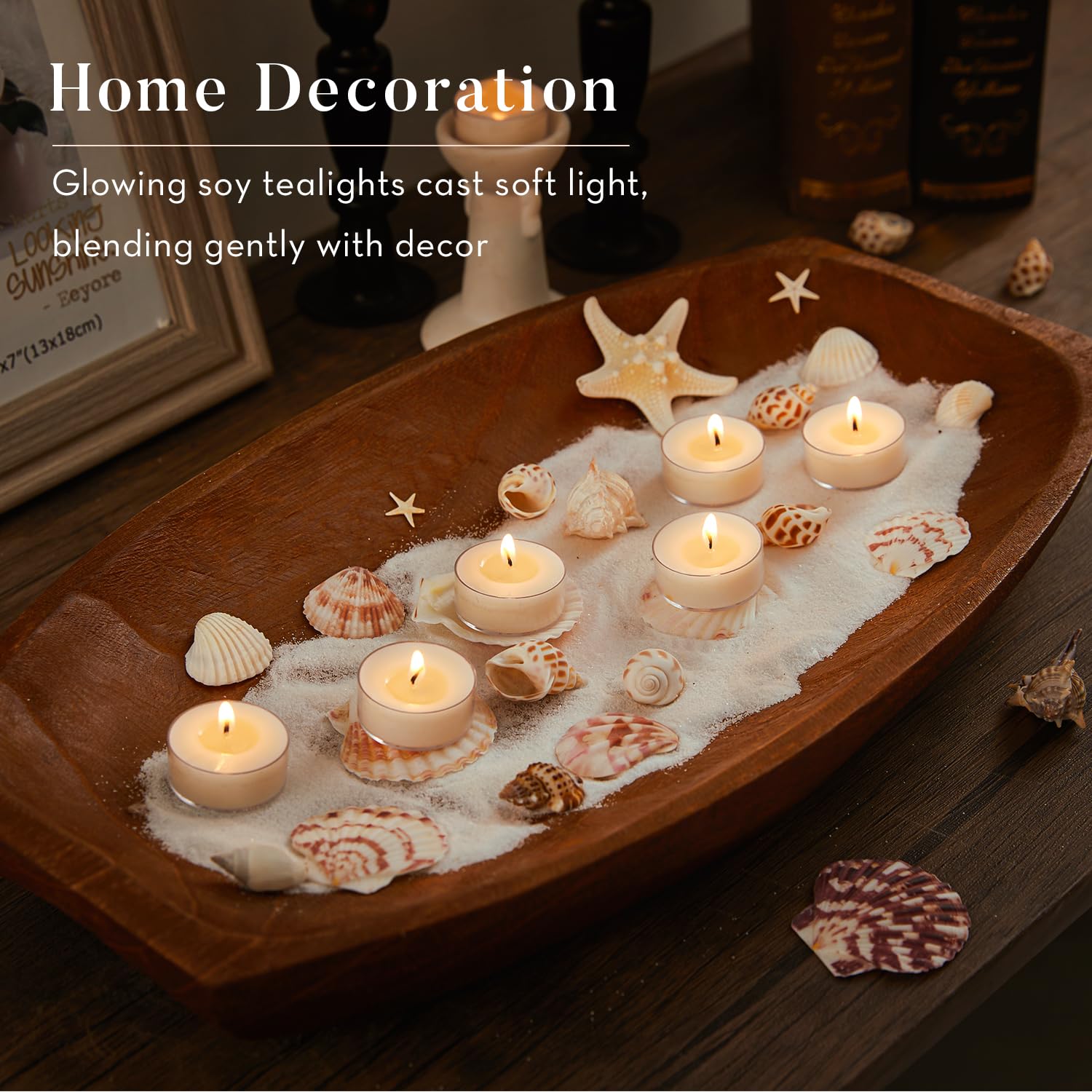 Crenovo tea lights creating a romantic dinner ambiance
