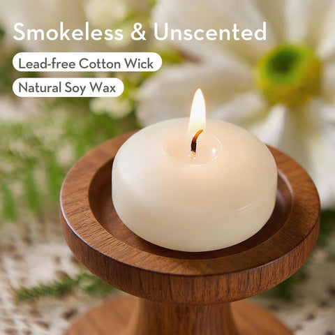 Crenovo water candle burns up to 5-6 hours with steady light