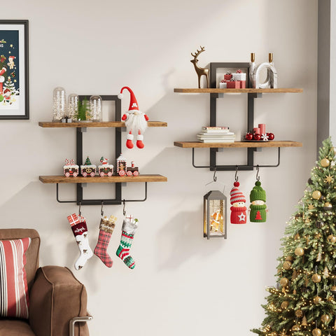 Creso Hom 2-tier shelves maximize display space for photos and keepsakes
