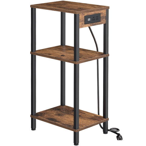creso-hom side table charging-station with outlets and USB ports for convenient charging