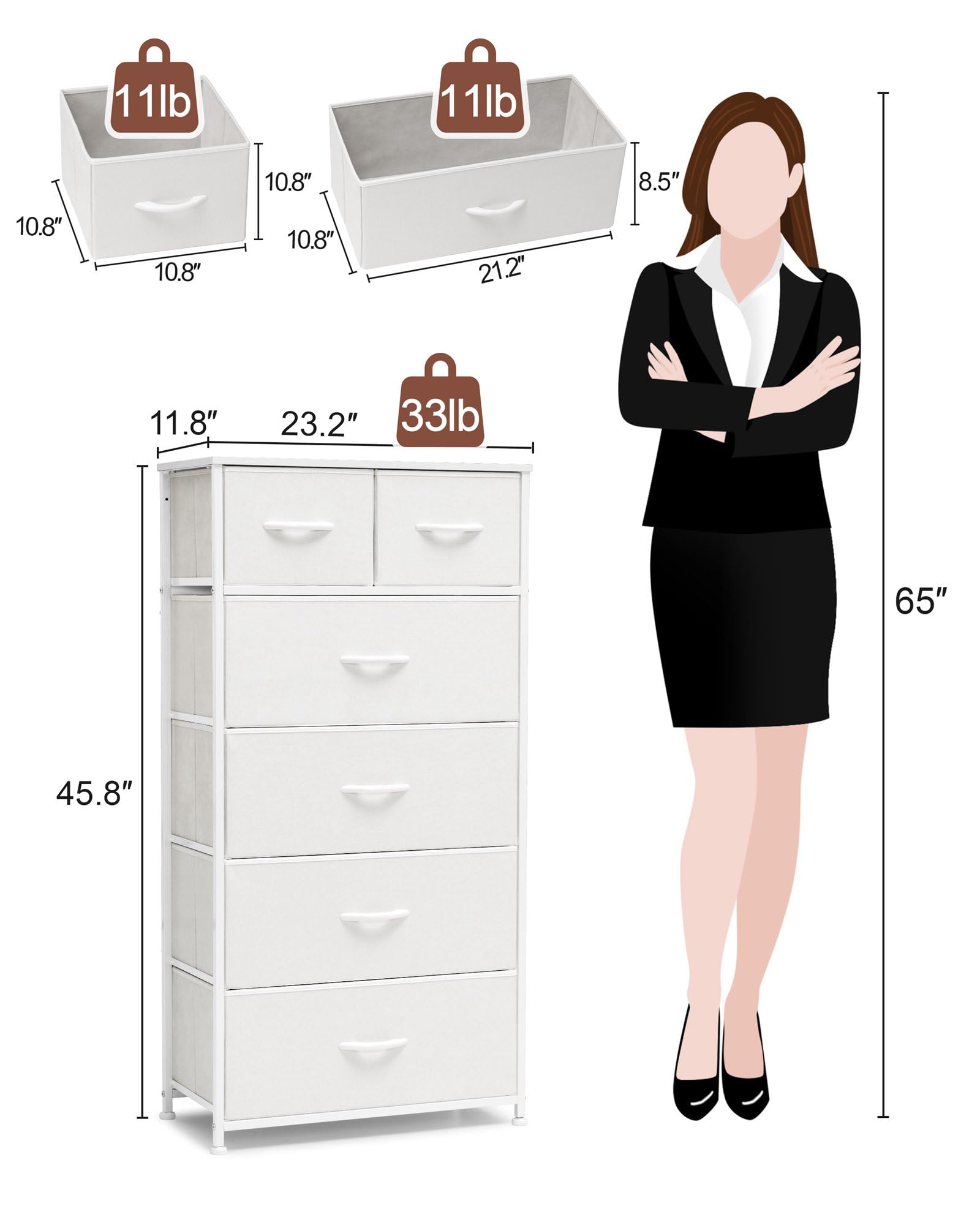 Crestlive tall dresser fits bedrooms, entryways, and small spaces.