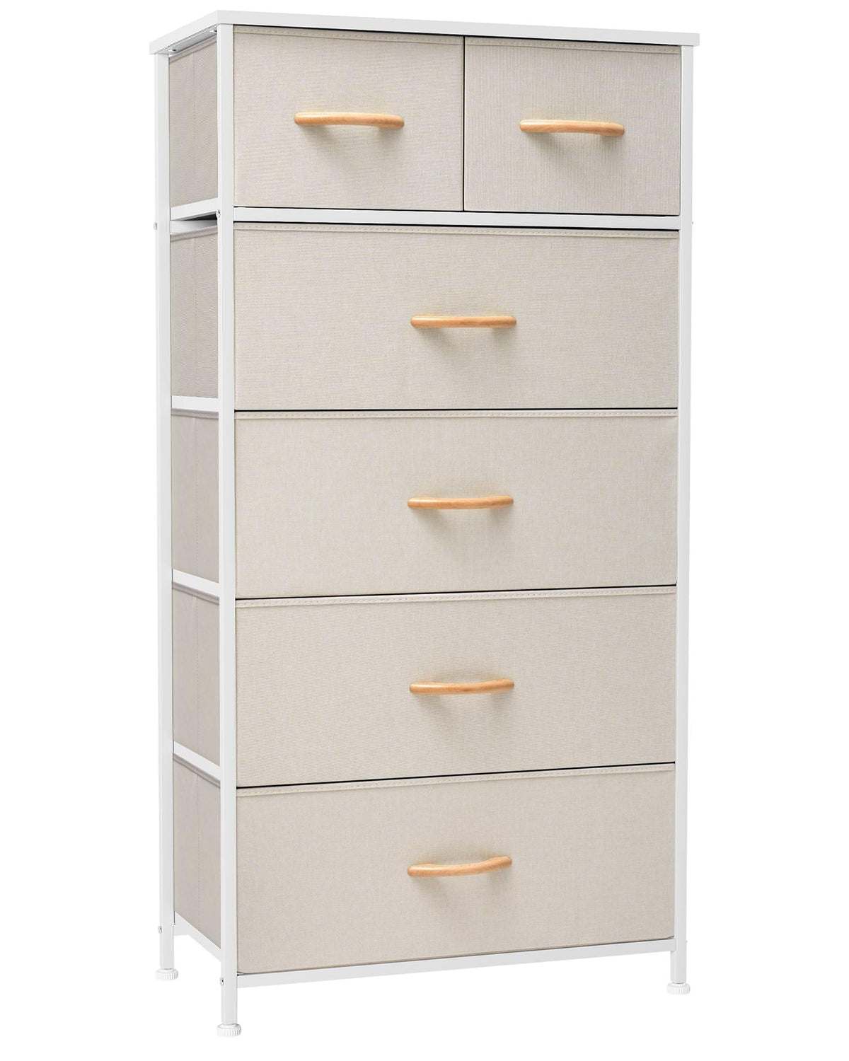 Crestlive dresser front view with six drawers for organized storage.