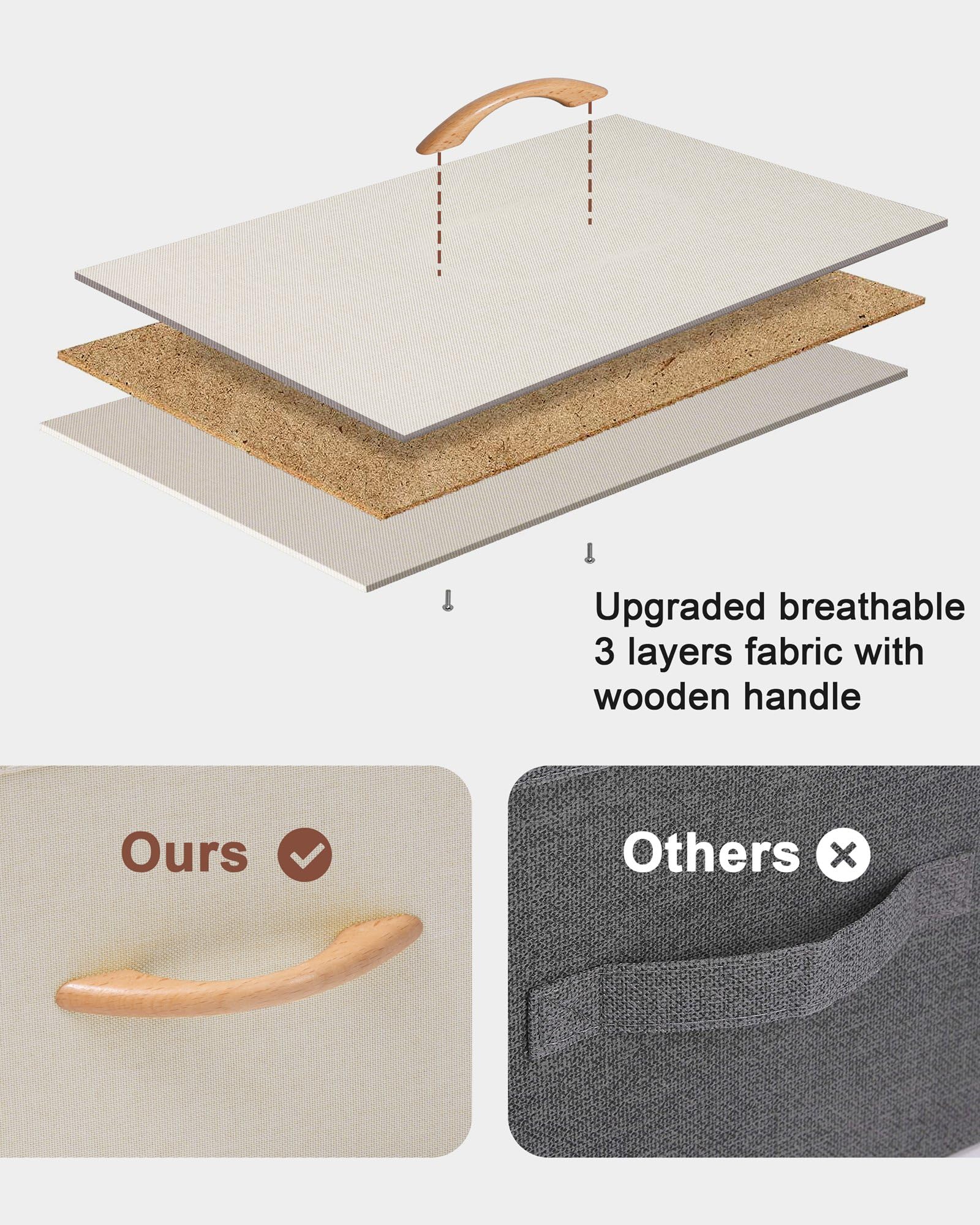Crestlive dresser adjustable feet protect floors on uneven surfaces.