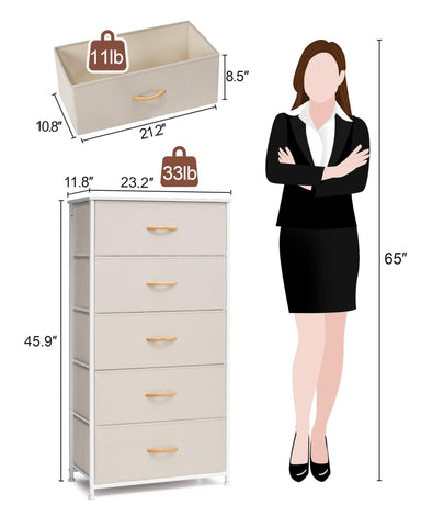 Crestlive vertical dresser assembly hardware included facilitates quick setup.