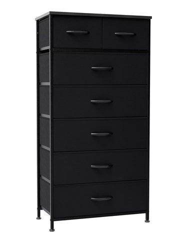 Crestlive Products vertical dresser storage tower with wood top, ideal for bedroom organization.