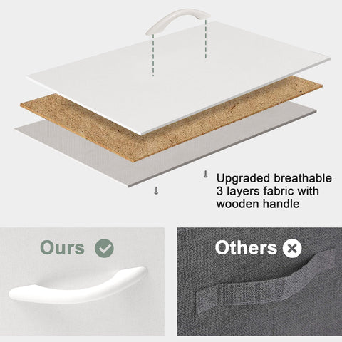 Crestlive Tall Dresser includes floor-protecting plastic feet for gentle surfaces.