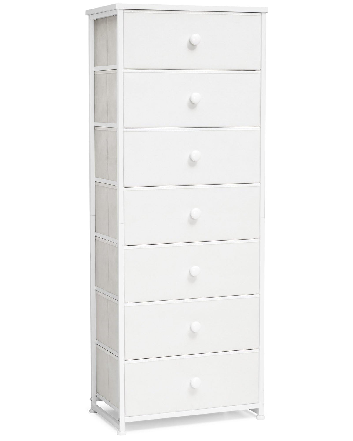 Crestlive tall dresser front view with seven drawers for organized clothing storage.