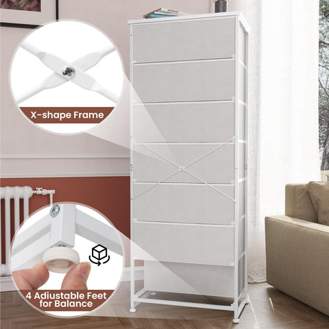 Crestlive tall dresser in hallway or nursery adds discreet storage.