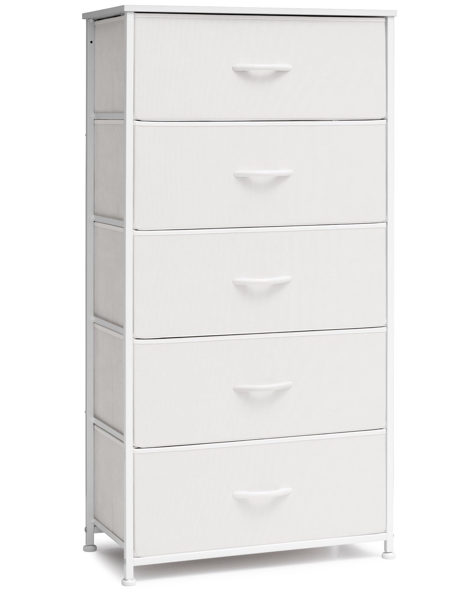 Crestlive tall dresser with wood top provides sturdy surface for lamps and decor