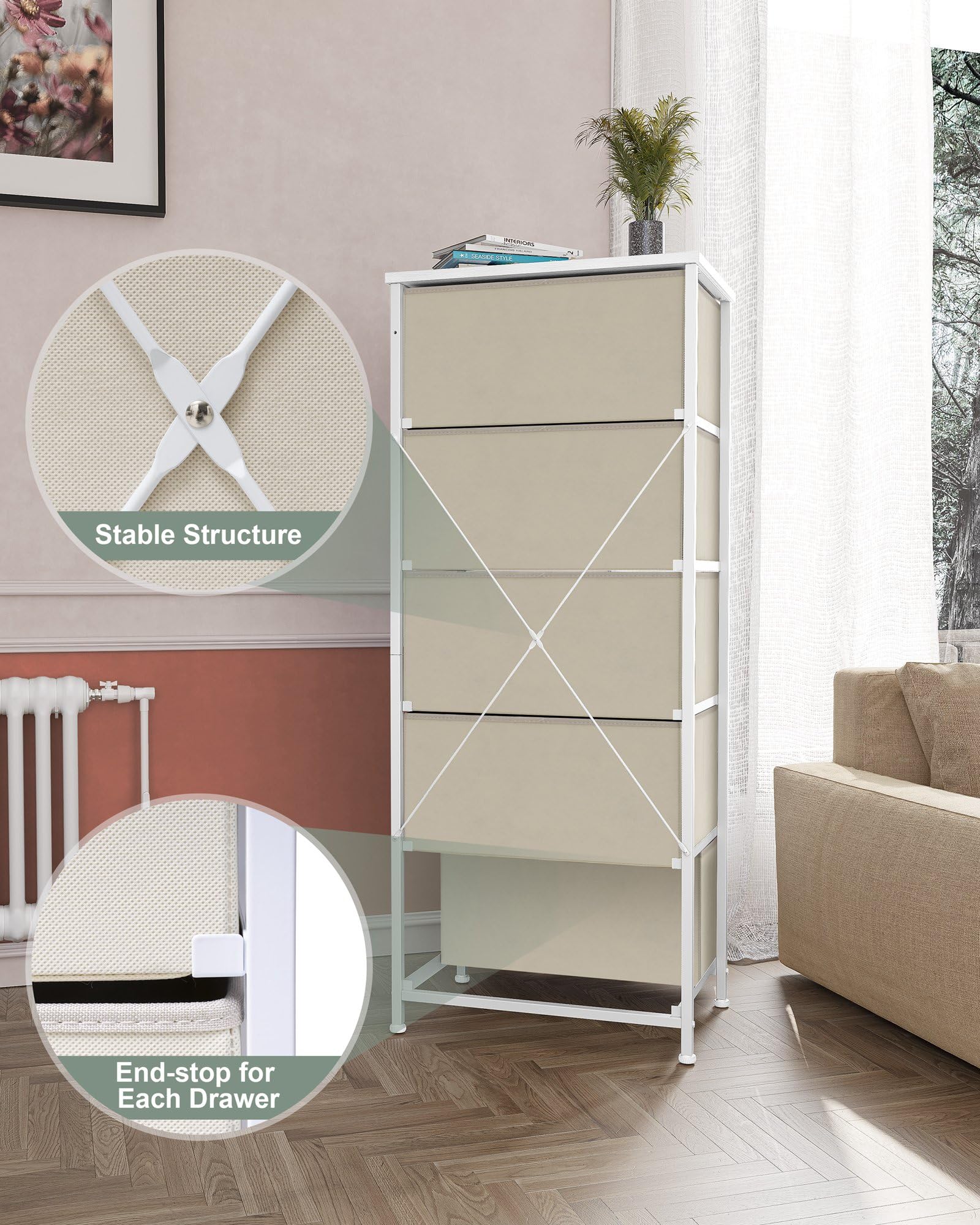 Crestlive compact design fits bedrooms and small spaces.
