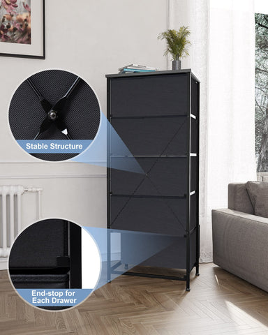 Crestlive vertical dresser in hallway for compact entryway storage.
