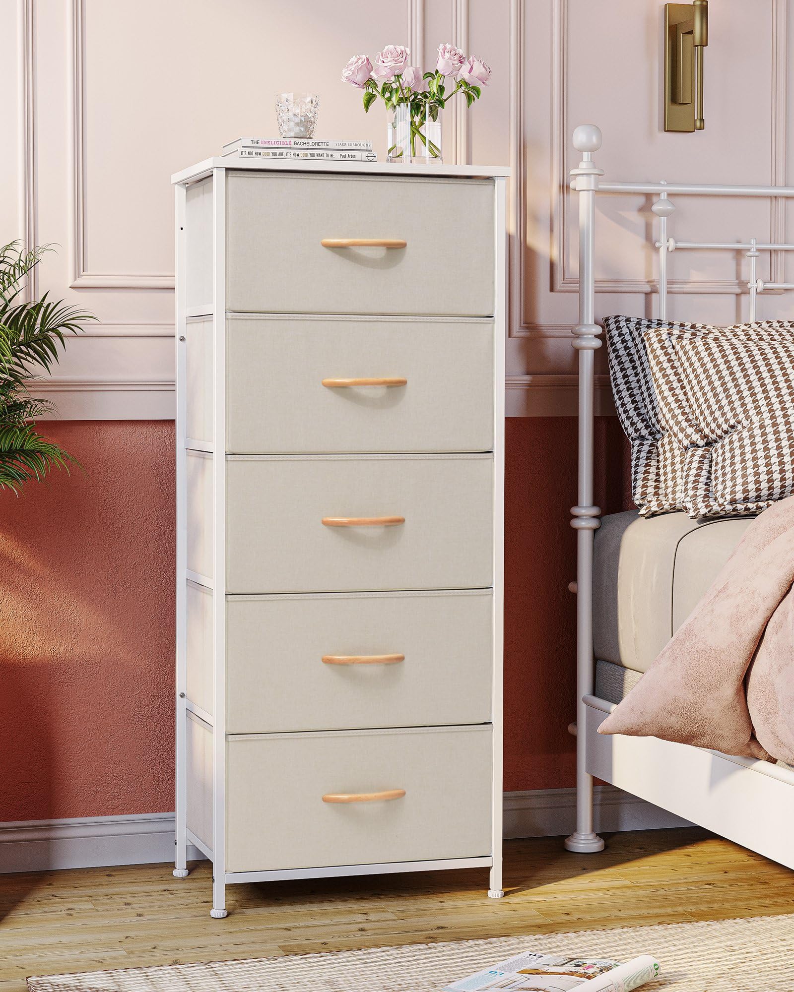 Crestlive side view with sturdy steel frame and wall-mount option.