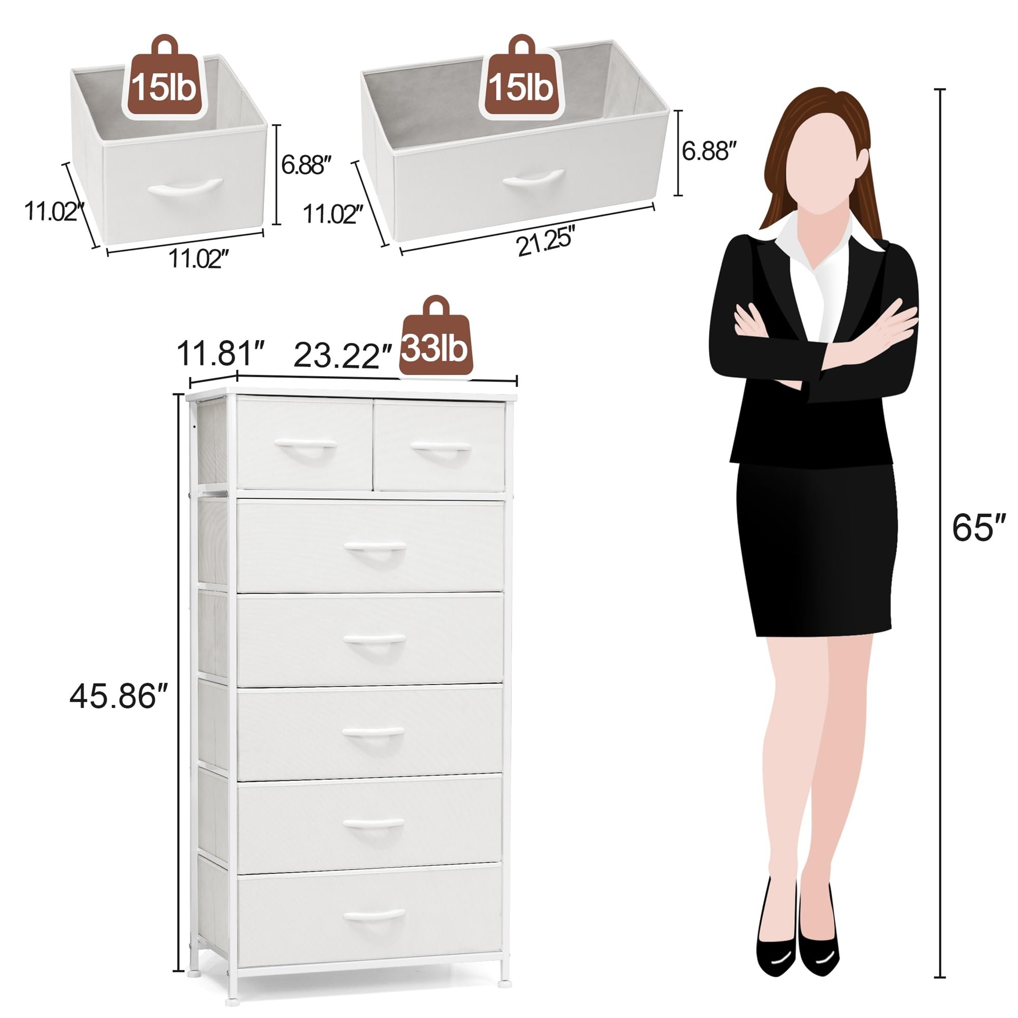 Crestlive vertical dresser tower wood top surface for lamps and decor.