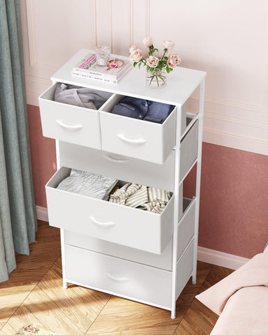 Crestlive dresser can be fixed to the wall with enclosed screws for stability.