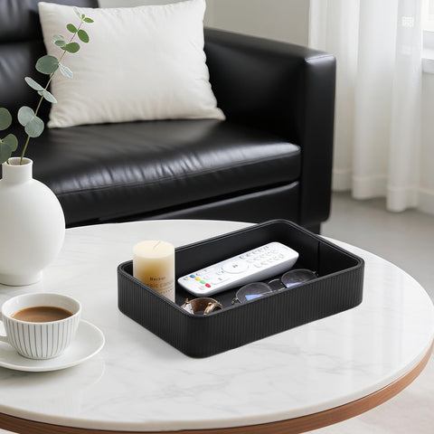Cretkhp valet tray decorative display for perfumes and trinkets