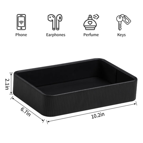 Cretkhp valet tray organized space for watches and jewelry