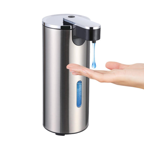 Crevauh automatic soap dispenser front view with touchless sensor for hygienic handwashing.