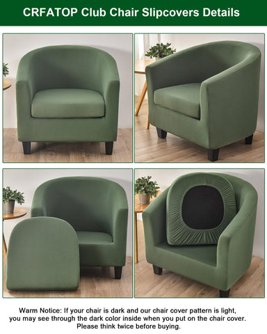 CRFATOP green armchair cover protecting against pets and everyday wear.