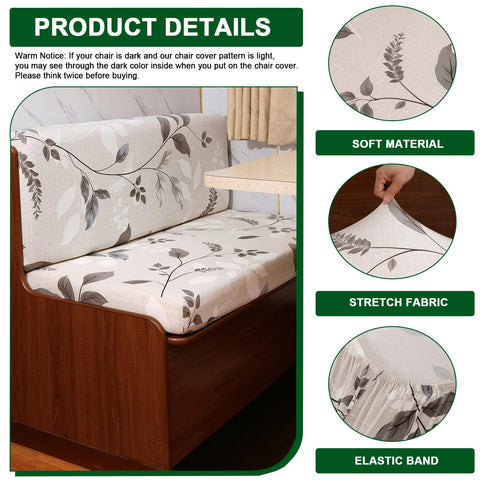 CRFATOP RV dinette bench cover closeup demonstrates durable, wrinkle-resistant protection.