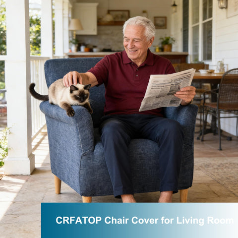 CRFATOP slipcover features anti-wrinkle and fade-resistant fabric