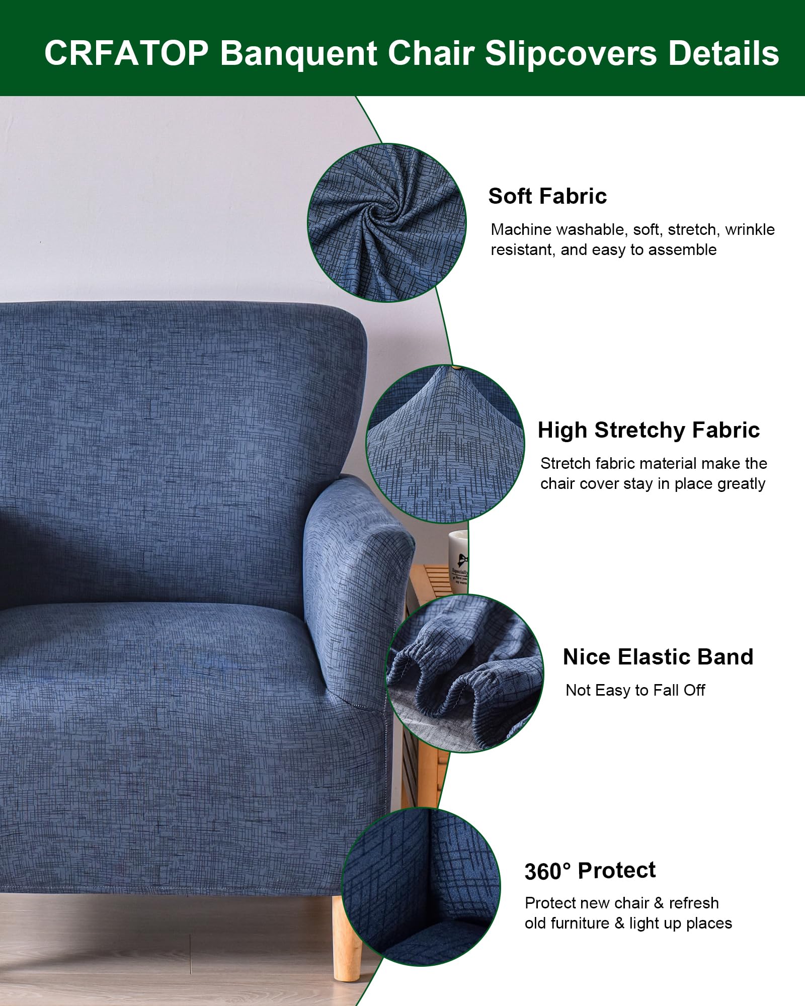 CRFATOP durable stretch fabric maintains a snug look