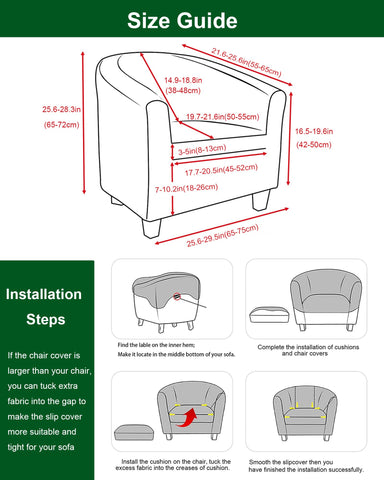 CRFATOP two-piece slipcover demonstrates quick chair transformation and wrinkle resistance.