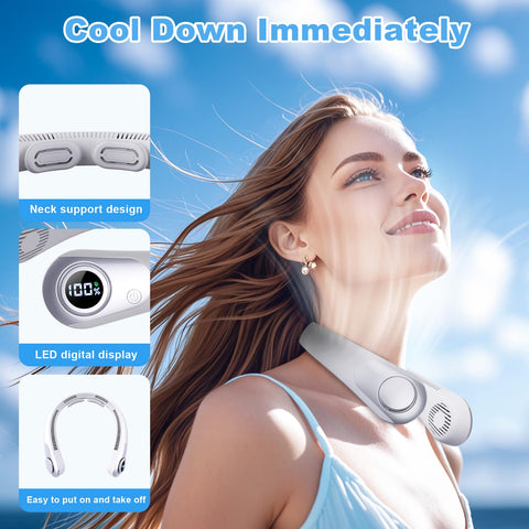 CRISLEX bladeless neck fan safety design reduces tangling for families.
