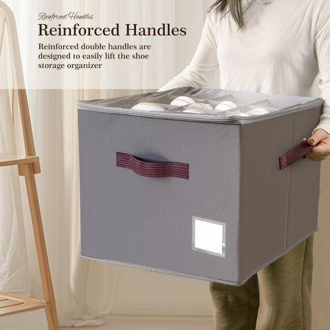 Criusia 12-16-pair capacity keeps sneakers neatly stacked in a compact footprint.