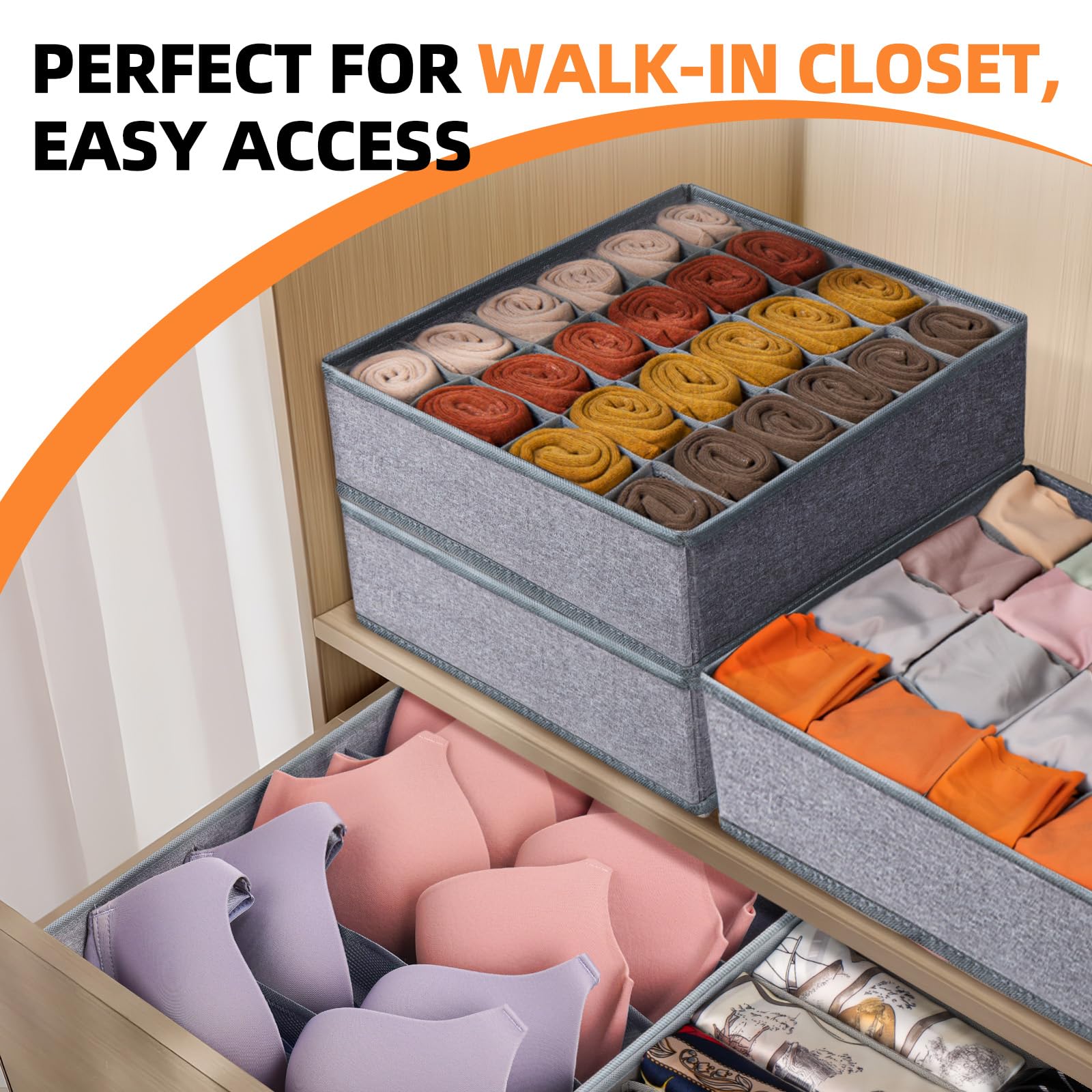 Criusia drawer organizer fit in drawer demonstrates universal compatibility for varied depths