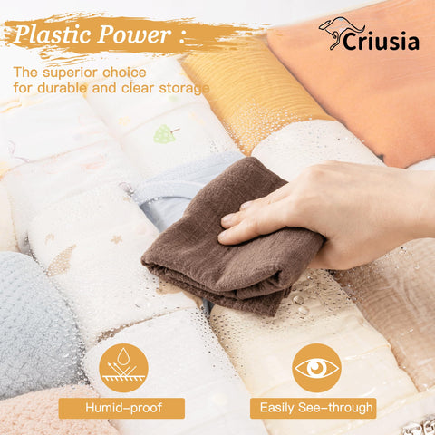 80G non-woven fabric on Criusia under-bed bins for durable storage.