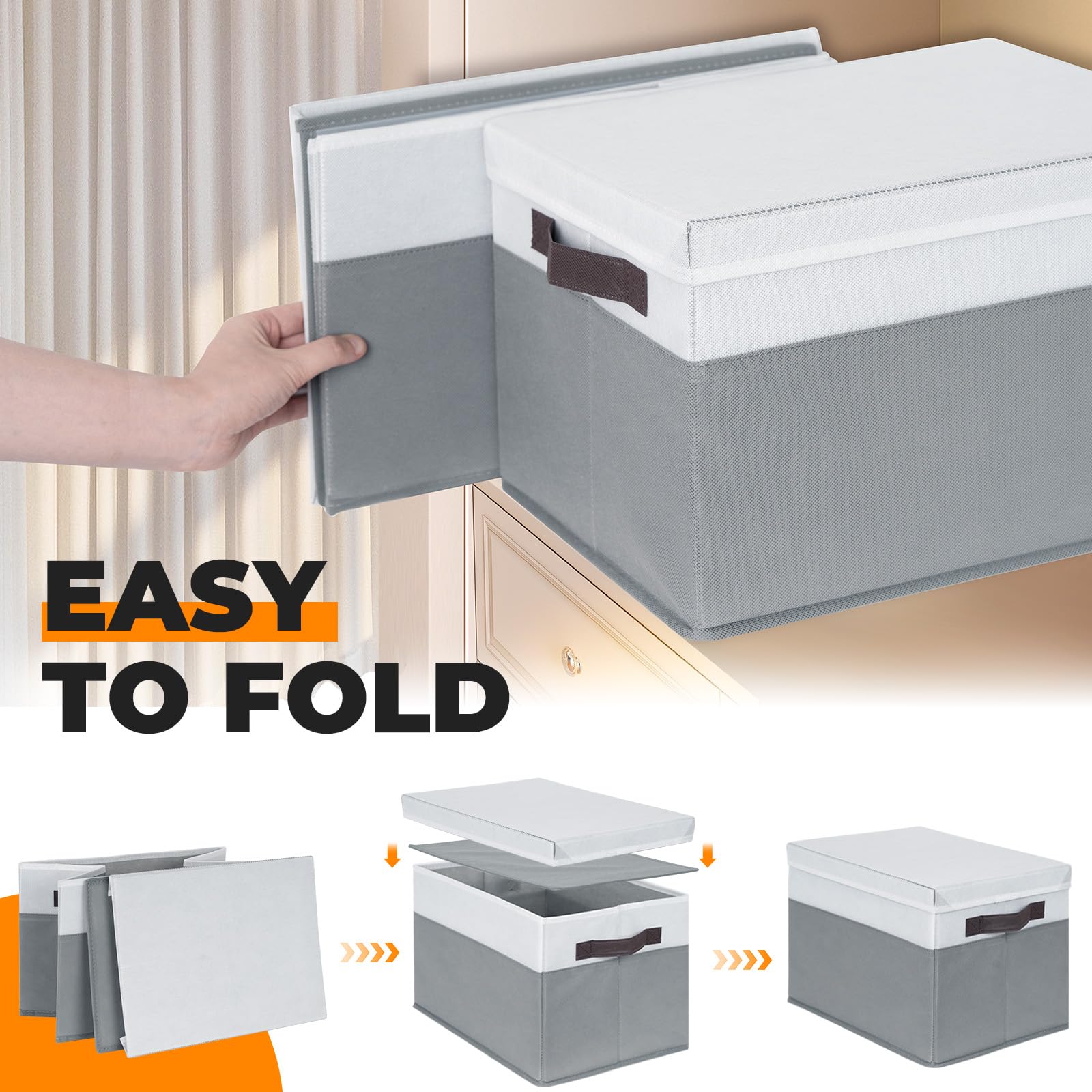 Criusia chic gift-ready storage bins for home organizing.