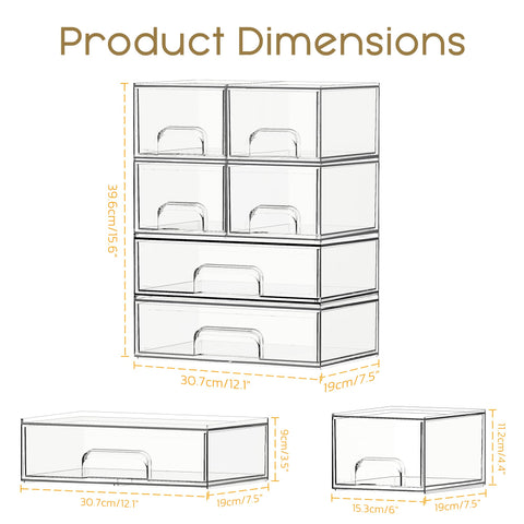 Criusia crystal-clear visibility helps locate cosmetics quickly.