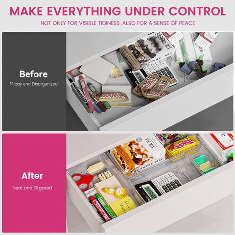 Criusia-clear-kitchen-drawer-organizers offer easy visibility and quick access.