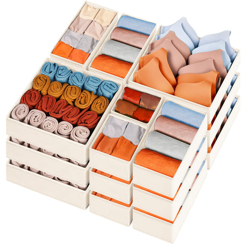 Criusia large 11x11x3.8 inch drawer organizer ideal for nursery storage.