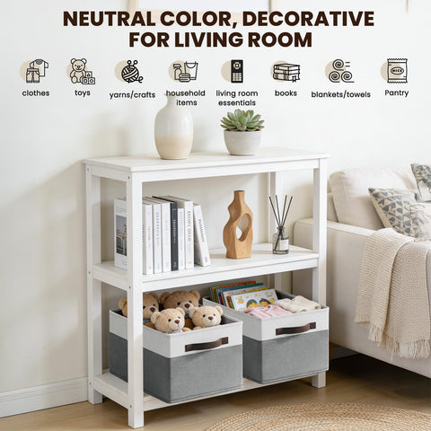 Criusia closet organizer bin 8-pack, versatile for clothes, toys, and linens.