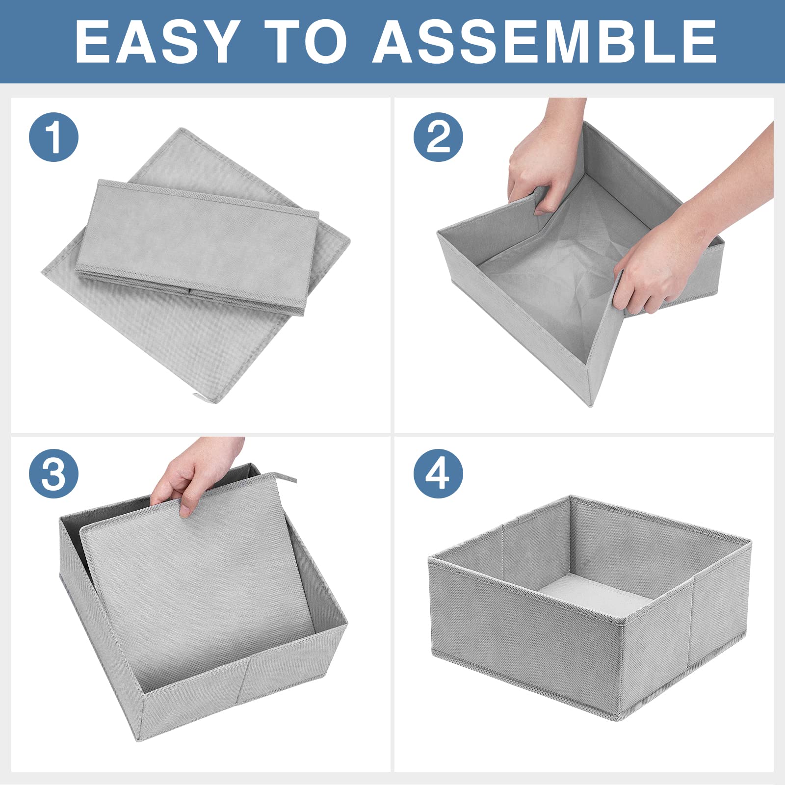 Criusia versatile drawer dividers keep closet items easy to find