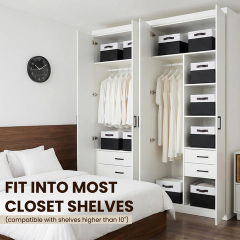 Criusia collapsible storage bin folded flat for space-saving storage.