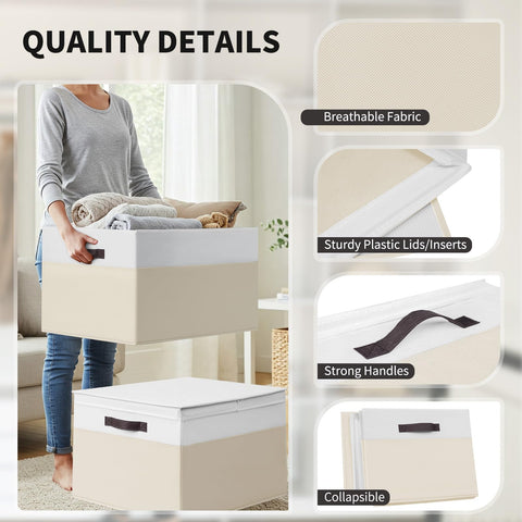Criusia decorative bins complement home decor while reducing clutter.
