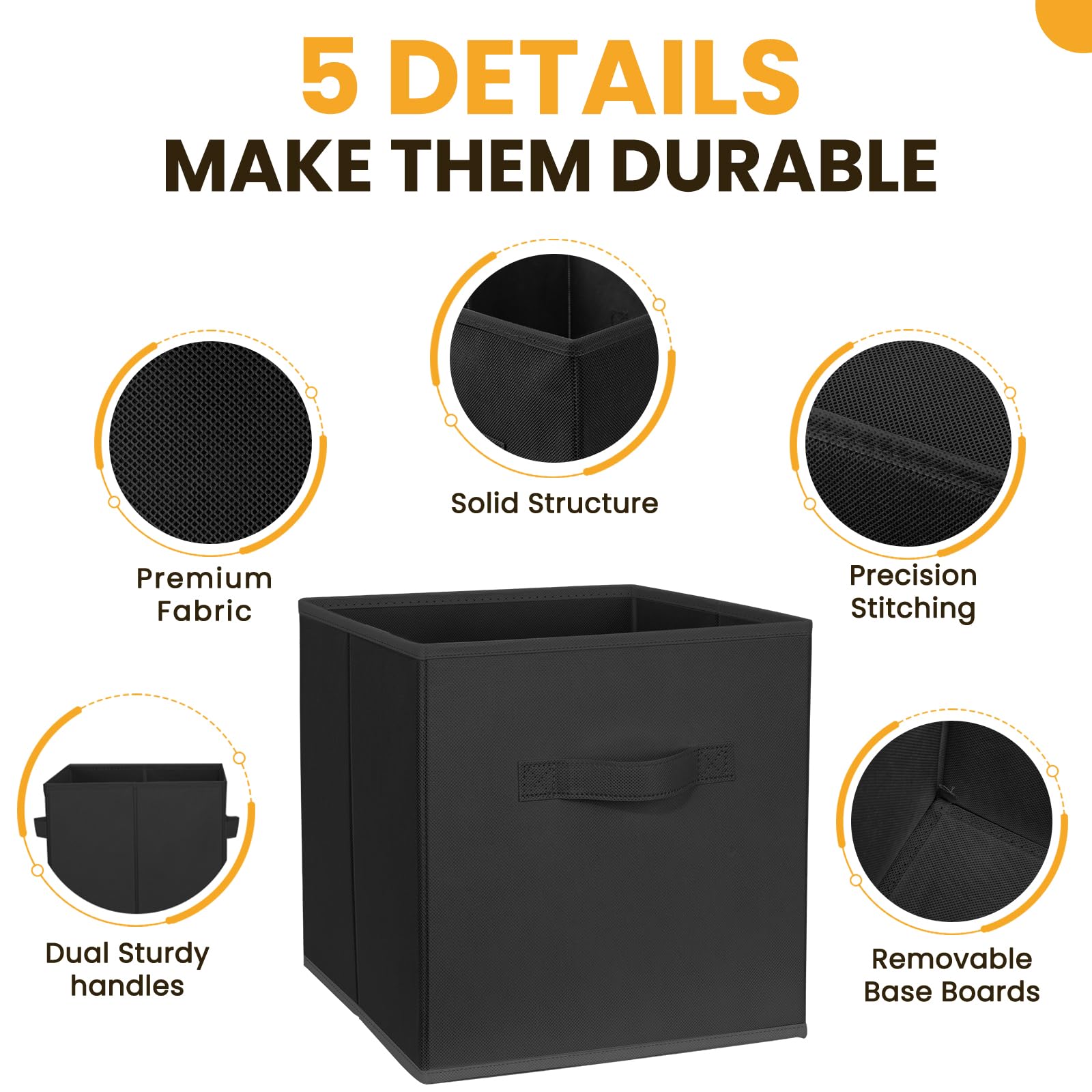 Criusia dorm room essential storage bin in a neat setup.