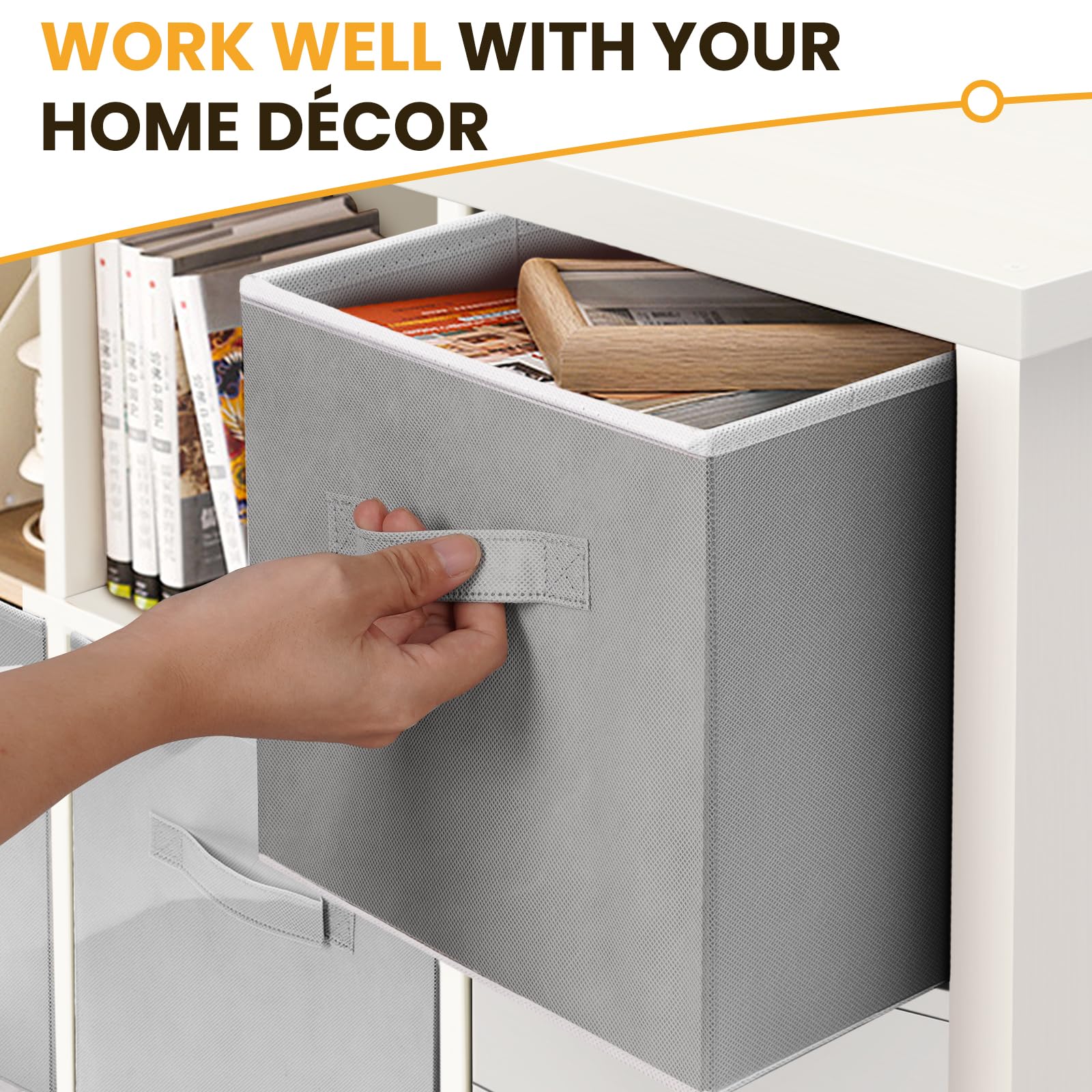 Criusia dorm room storage bin keeps closets neat and tidy.